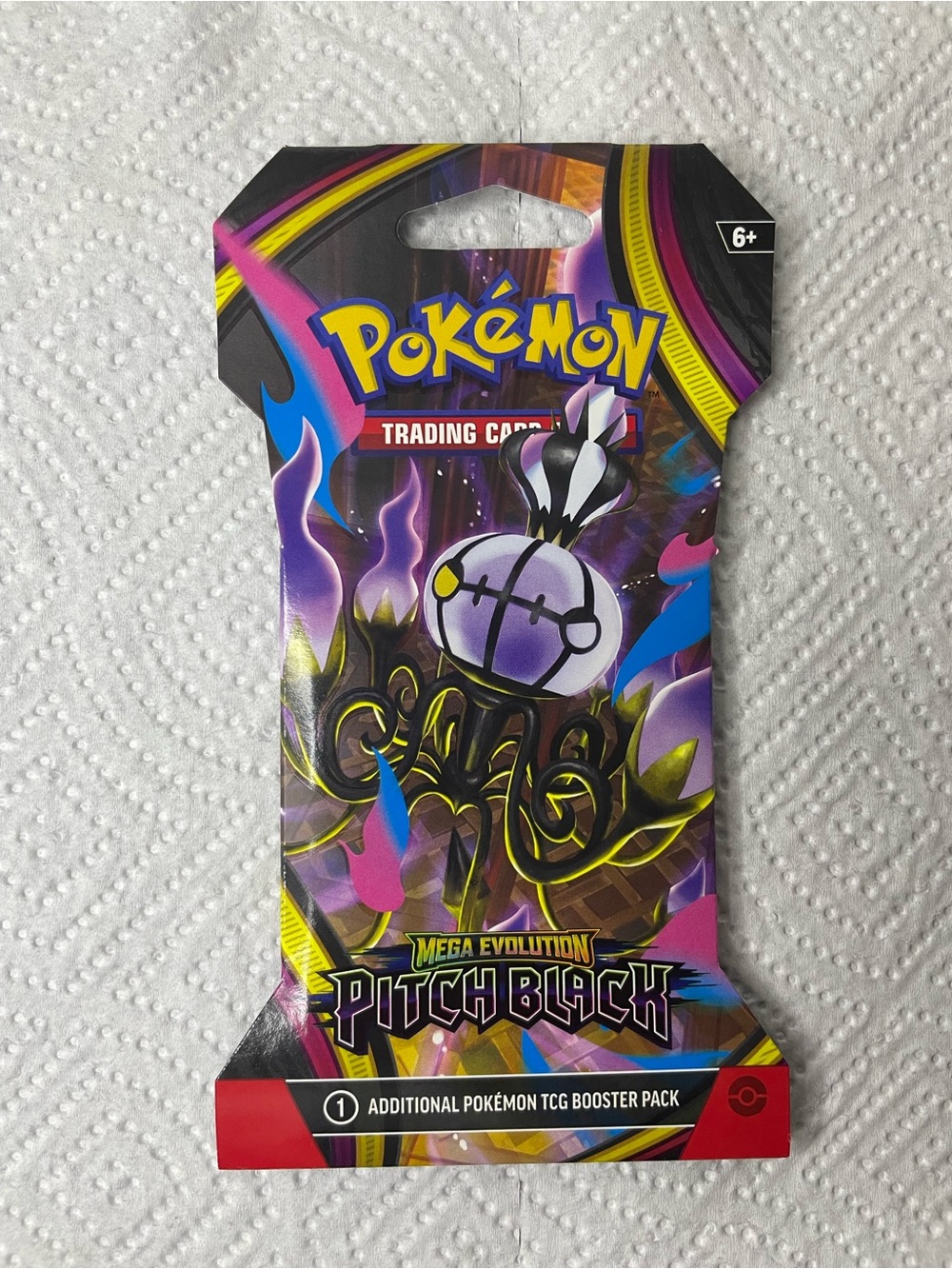 Pokémon TCG Mega Evolution: Pitch Black Sleeved Booster Pack English
